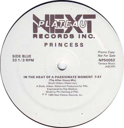 Princess - In The Heat Of A Passionate Moment | Mint (M) Generic-