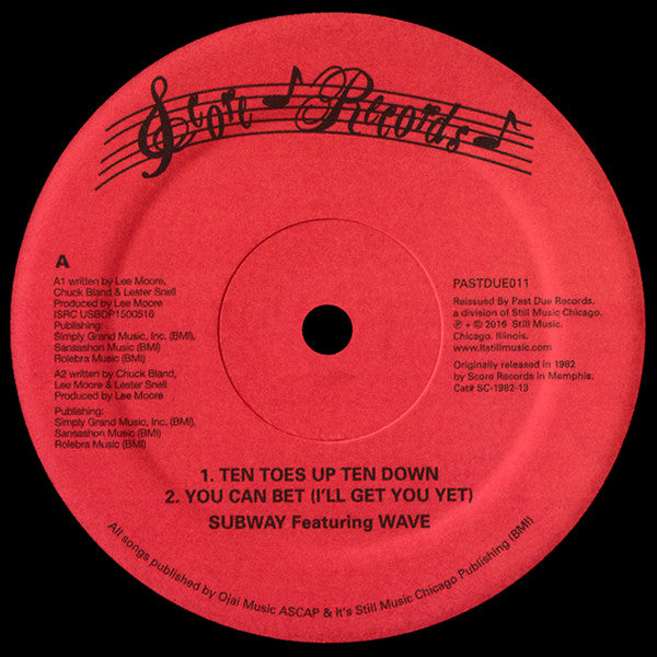 Subway (22) - Ten Toes Up (VINYL 12" Past Due PASTDUE011) | NEW-