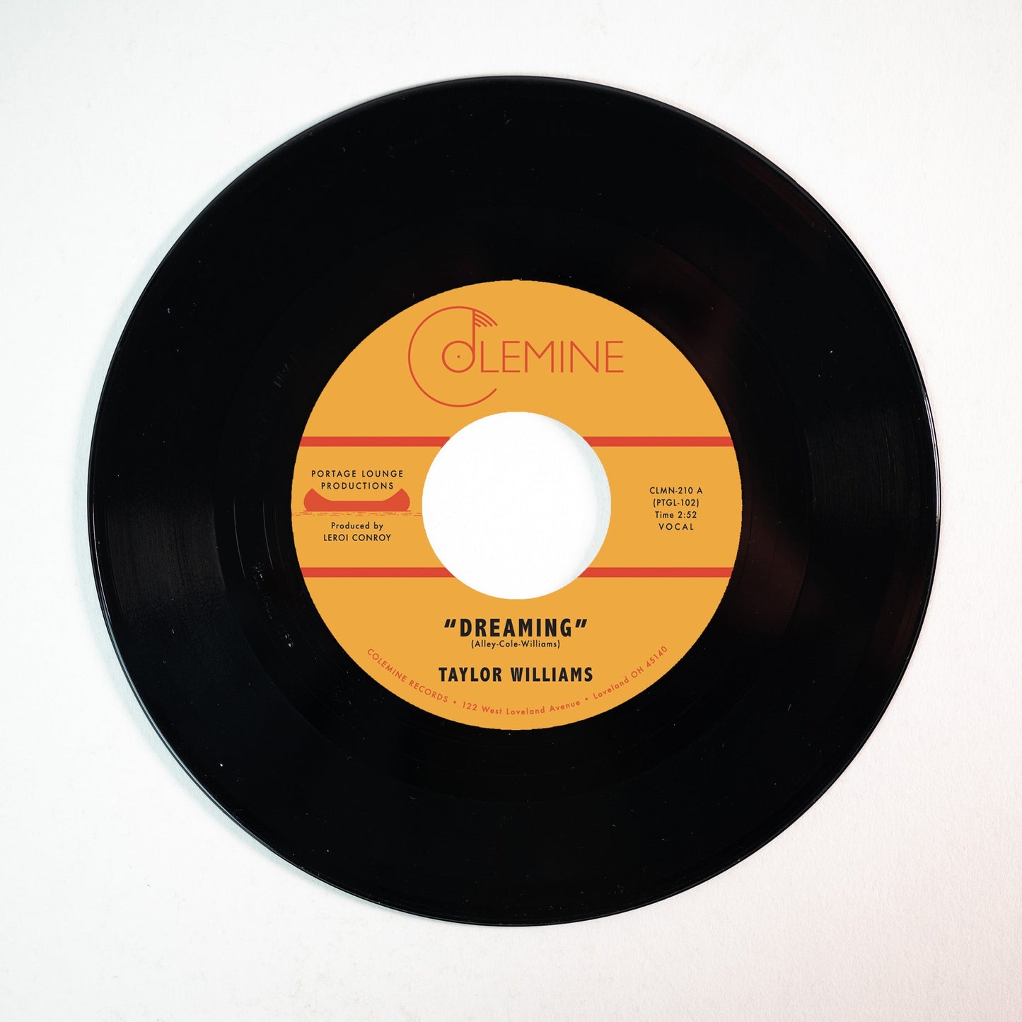 Taylor Williams - Dreaming / What About Me? (VINYL 7") | Mint (M) Mint (M)-