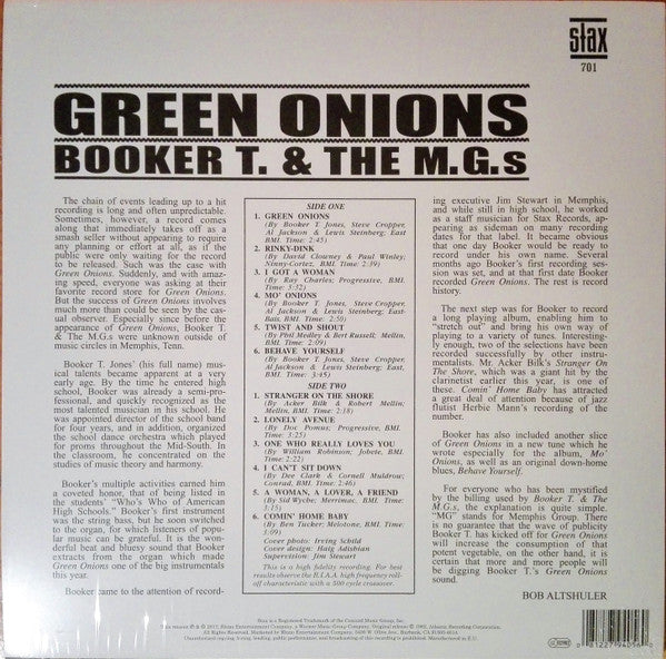 Green Onions (VINYL) |-