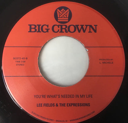 Lee Fields - Wake Up / You're What's Needed In My Life (7" VINYL) | Mint (M) Generic-