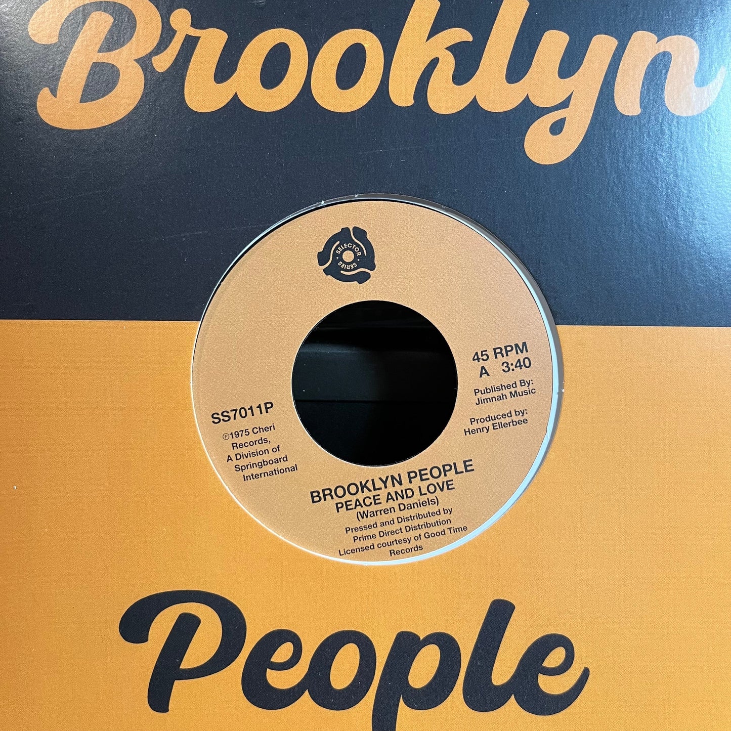 Brooklyn People - Peace And Love / Wreck (RSD 2025 7" VINYL) | Mint (M) Mint (M)-