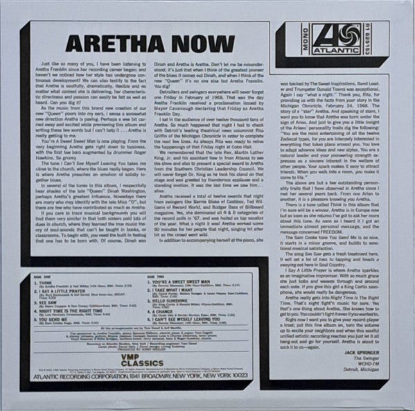 Aretha Now (VMP VINYL) | Mint (M) Mint (M)-