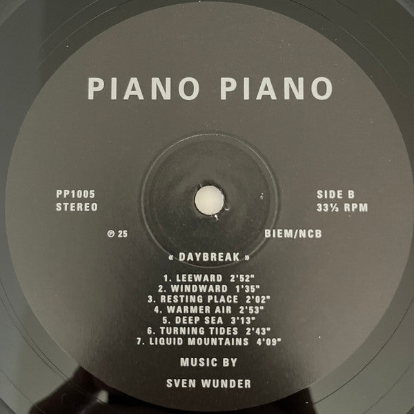 Sven Wunder - Daybreak (VINYL 12") | Mint (M) Mint (M)-