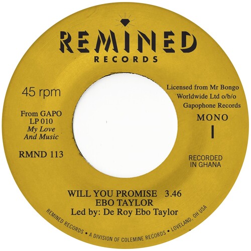 Ebo Taylor - Will You Promise / Maye Omama (7" VINYL) |-