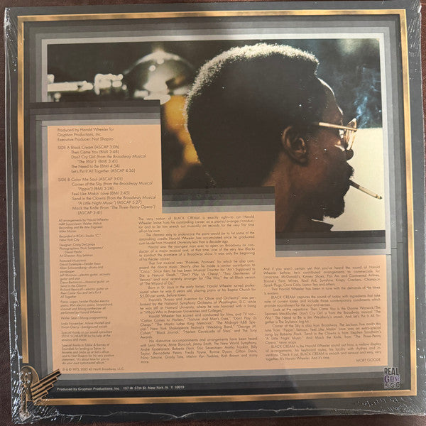 The Harold Wheeler Consort - Black Cream (COLOR VINYL) | Mint (M) Mint (M)-