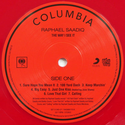 Raphael Saadiq - The Way I See It (OPAQUE RED VINYL LP) | NEW-