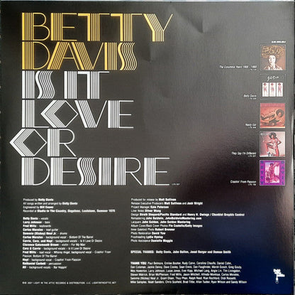 Betty Davis - Is It Love Or Desire (SILVER VINYL) | Mint (M) Mint (M)-