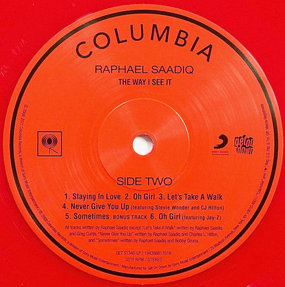Raphael Saadiq - The Way I See It (OPAQUE RED VINYL LP) | NEW-