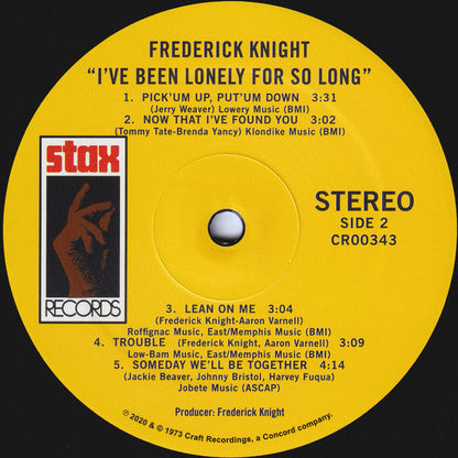 Frederick Knight - I've Been Lonely For So Long (VINYL / VMP) | Mint (M) Mint (M)-