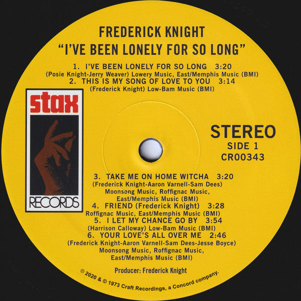 Frederick Knight - I've Been Lonely For So Long (VINYL / VMP) | Mint (M) Mint (M)-