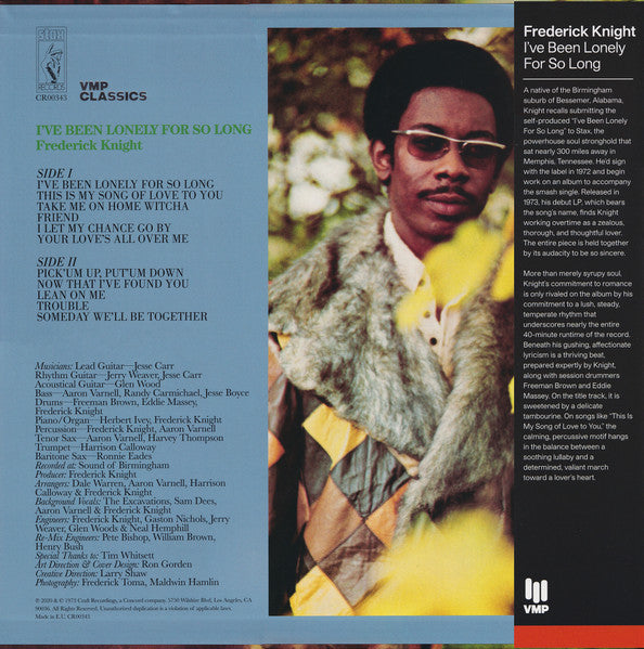 Frederick Knight - I've Been Lonely For So Long (VINYL / VMP) | Mint (M) Mint (M)-