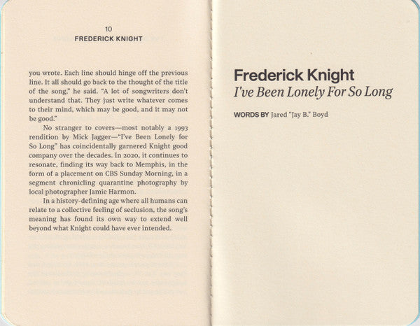 Frederick Knight - I've Been Lonely For So Long (VINYL / VMP) | Mint (M) Mint (M)-