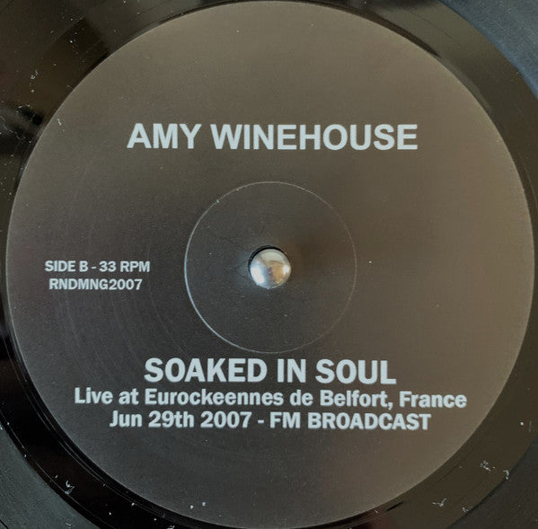 Amy Winehouse - Soaked In Soul (VINYL) | Mint (M) Mint (M)-