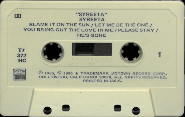 Syreeta (Cassette) | Mint (M) Mint (M)-