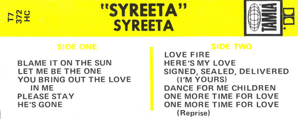 Syreeta (Cassette) | Mint (M) Mint (M)-