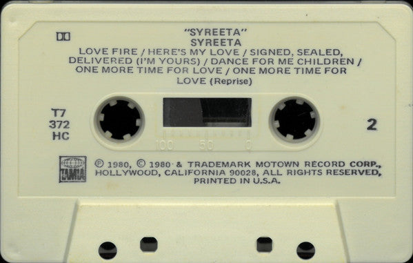 Syreeta (Cassette) | Mint (M) Mint (M)-