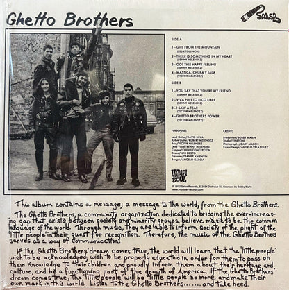 The Ghetto Brothers - Power-Fuerza (VINYL) | Mint (M) Mint (M)-