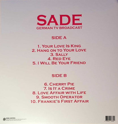 Sade - German TV Broadcast | Mint (M) Mint (M)-