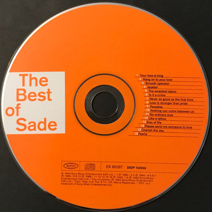 The Best Of Sade (CD) | Mint (M) Mint (M)-