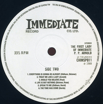 P.P. Arnold - The First Lady Of Immediate (VINYL) | Mint (M) Mint (M)-