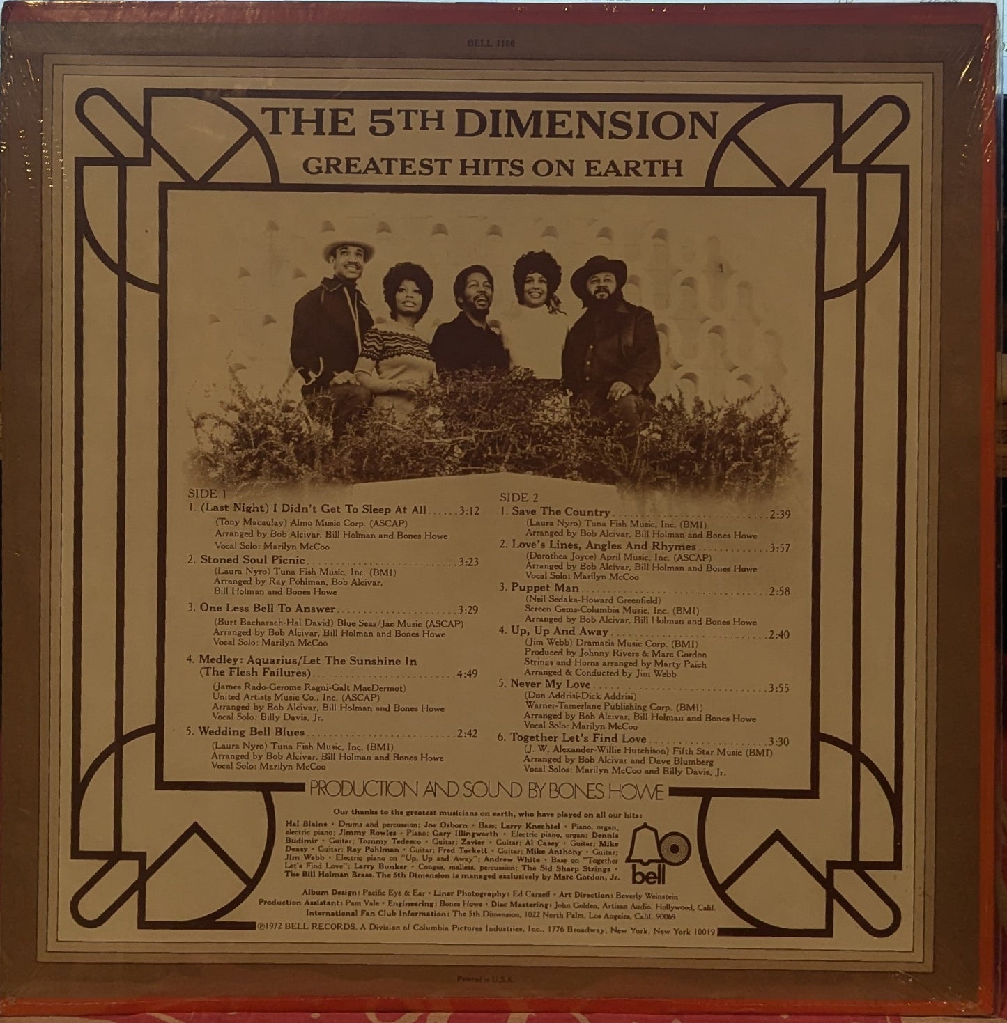 The Fifth Dimension - The Greatest Hits On Earth *SEALED* | Mint (M) Mint (M)-