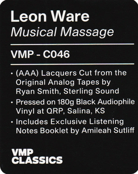 Musical Massage (VINYL / VMP) | Mint (M) Mint (M)-