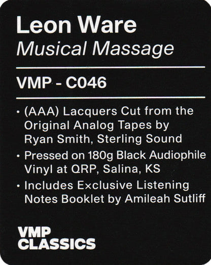 Musical Massage (VINYL / VMP) | Mint (M) Mint (M)-