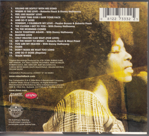 The Very Best Of Roberta Flack (CD) | Mint (M) Near Mint (NM)-