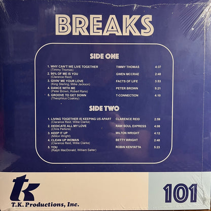 Various - T.K. Breaks 101 (VINYL) | Mint (M) Mint (M)-
