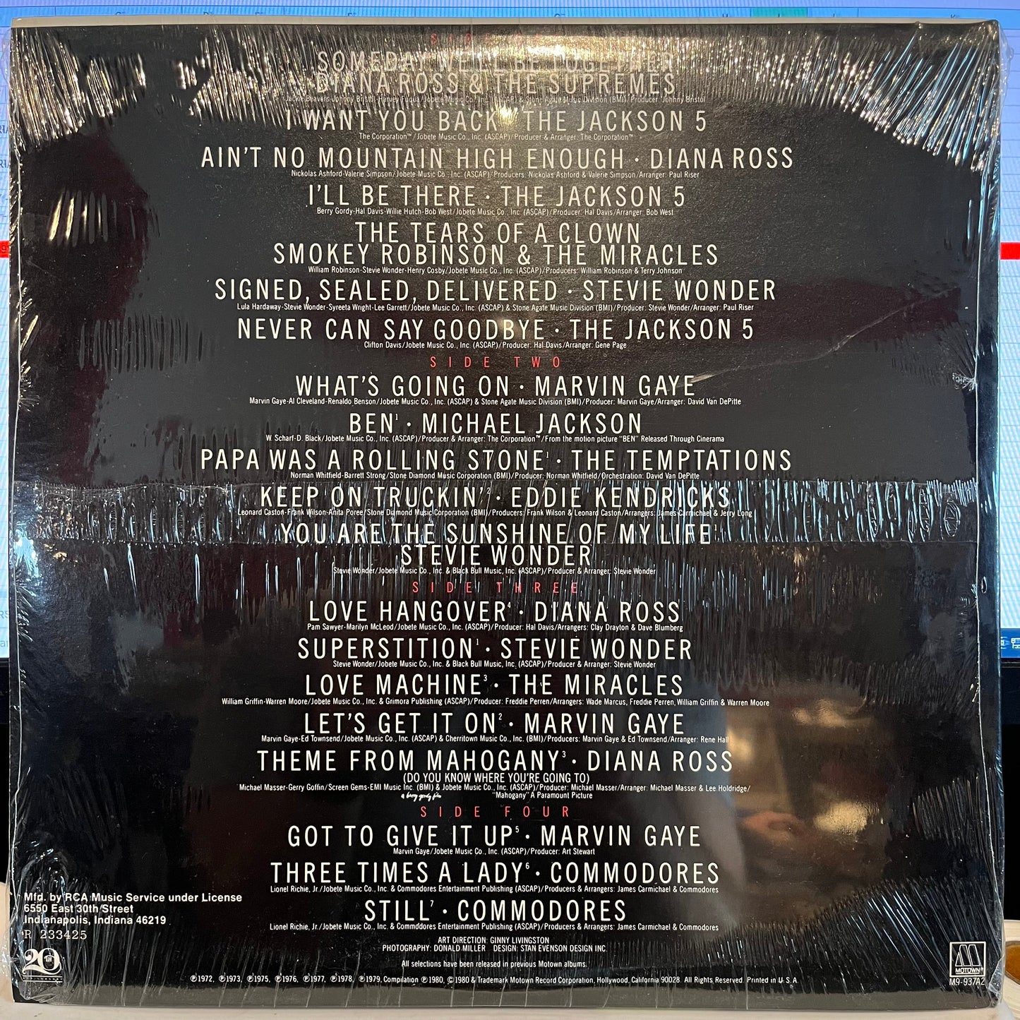 20/20 Twenty No.1 Hits From Twenty Years At Motown *SEALED* | Mint (M) Near Mint (NM)-
