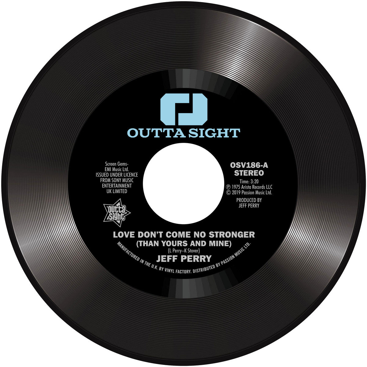 Jeff Perry / Mandrill - (PRESALE 05/08/26) Love Don't Come No Stronger / Too Late (VINYL 7" Outta Sight OSV186) | NEW Mint (M) Mint (M)-