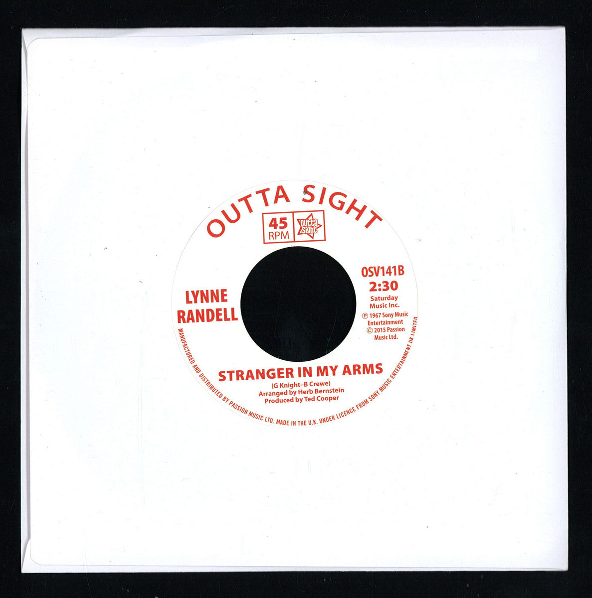 Shirley Ellis / Lynne Randell - Soul Time / Stranger In My Arms (VINYL 7" Outta Sight OSV141) | NEW Mint (M) Mint (M)-