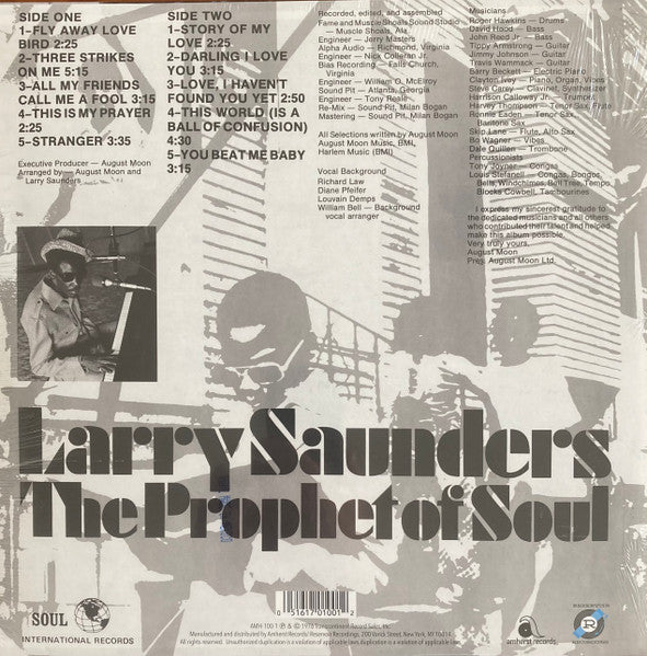 Larry Saunders - Stranger (COLOR VINYL RSD) |-