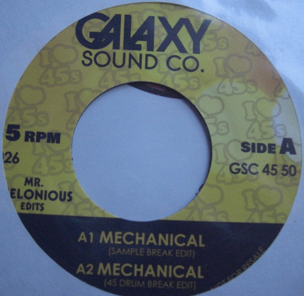 Mr. Thelonious - Mechanical (7" VINYL) |-