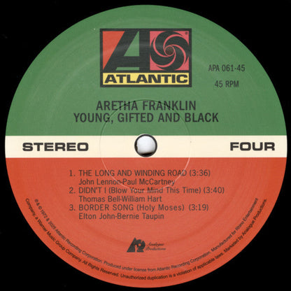 Aretha Franklin - Young, Gifted And Black (180G GATEFOLD VINYL 2xLP ANALOGUE PROD. 2025) | NEW-