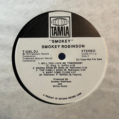 Smokey Robinson - Smokey (VINYL LP TAMLA T 328L DJ 1973) | USED Near Mint (NM or M-) Very Good (VG)-