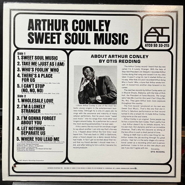Arthur Conley - Sweet Soul Music (VINYL) |-