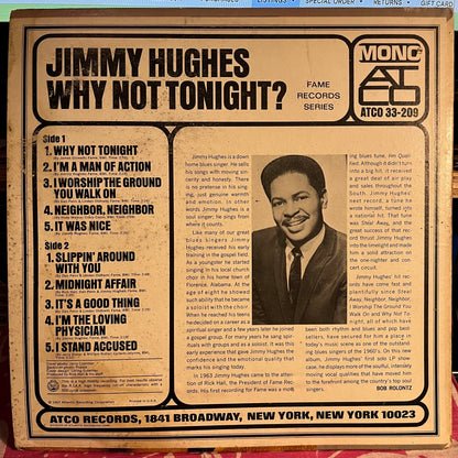 Jimmy Hughes - Why Not Tonight? | Very Good Plus (VG+)-