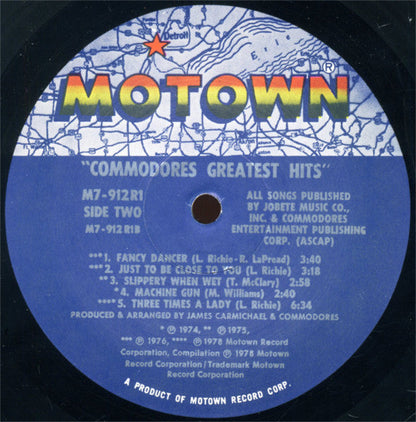 Commodores - Greatest Hits (VINYL) | Excellent+ (EX+) Near Mint (NM)-