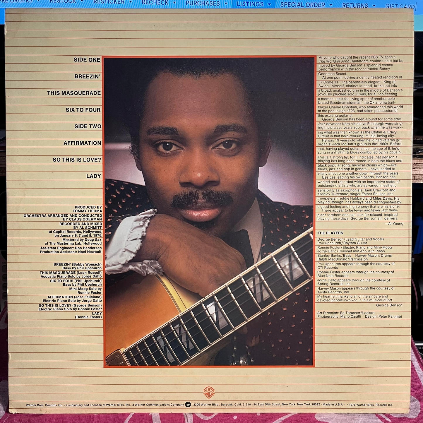 George Benson - Breezin' *PITMAN* | Excellent (EX)-