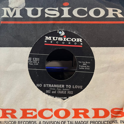 Inez And Charlie Foxx - No Stranger To Love / Come By Here (7" VINYL) | Excellent (EX) Very Good (VG)-