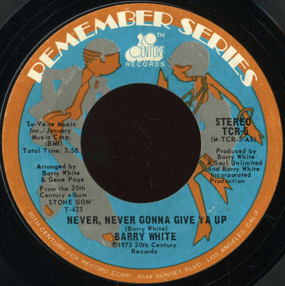 Barry White - Never, Never Gonna Give Ya Up / Honey Please, Can't Ya See (7" VINYL) | Excellent (EX) Generic-