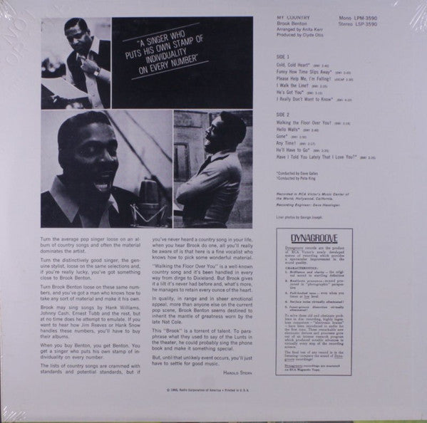 Brook Benton - My Country (VINYL) | Excellent (EX) Excellent (EX)-