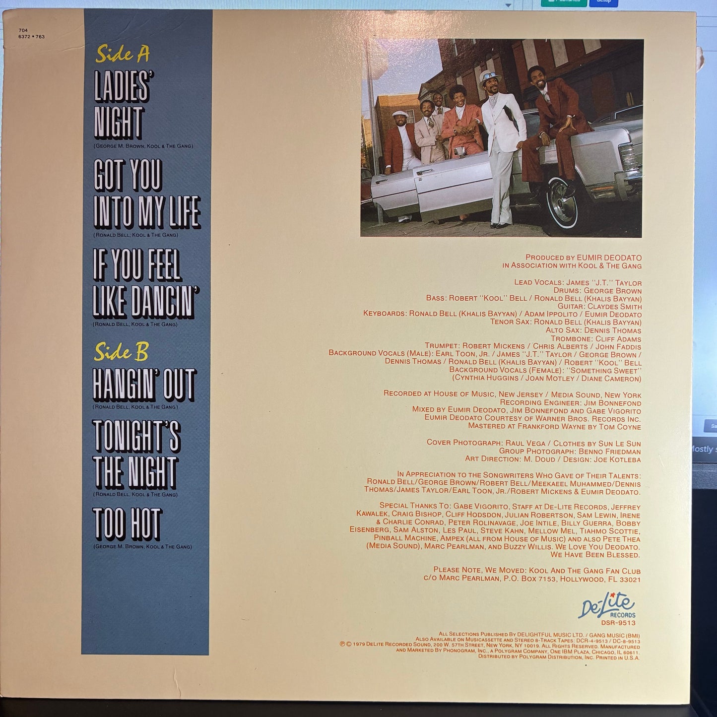 Kool & The Gang - Ladies' Night (VINYL LP De-Lite Records – DSR-9513) | USED Excellent (EX) Excellent+ (EX+)-