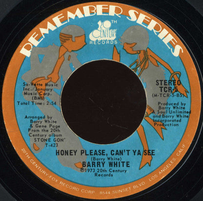 Barry White - Never, Never Gonna Give Ya Up / Honey Please, Can't Ya See (7" VINYL) | Excellent (EX) Generic-