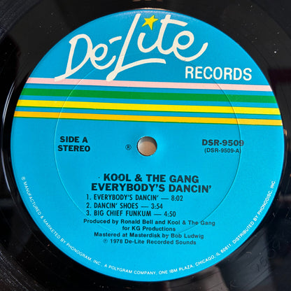 Kool & The Gang - Everybody's Dancin' (VINYL De-Lite Records – DSR-9509) | USED Excellent (EX) Near Mint (NM)-