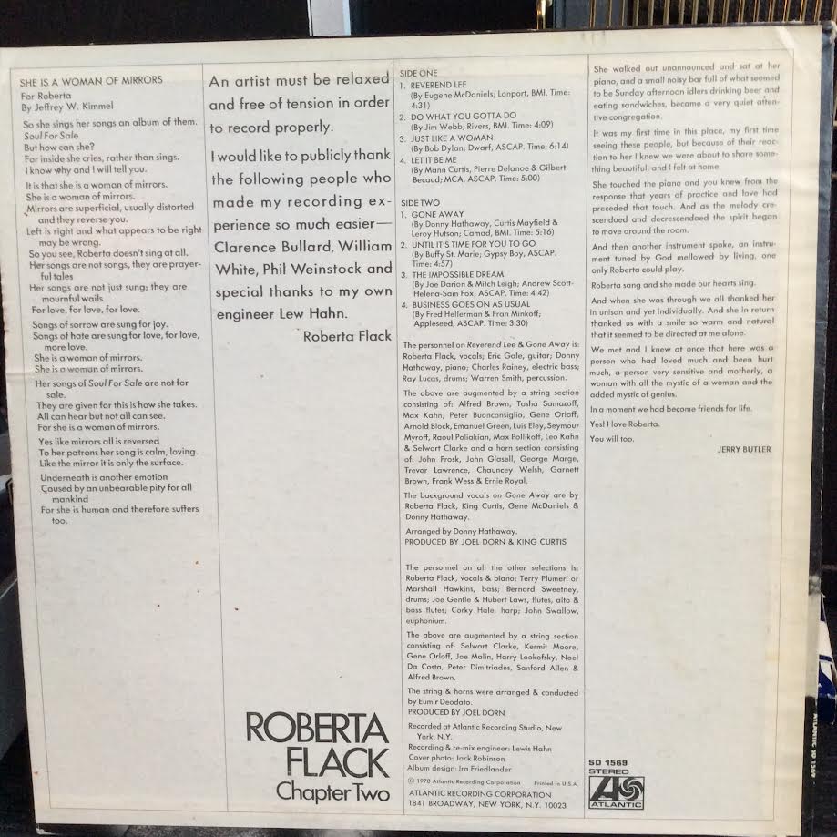 Roberta Flack - Chapter Two (VINYL) | Excellent (EX) Excellent (EX)-
