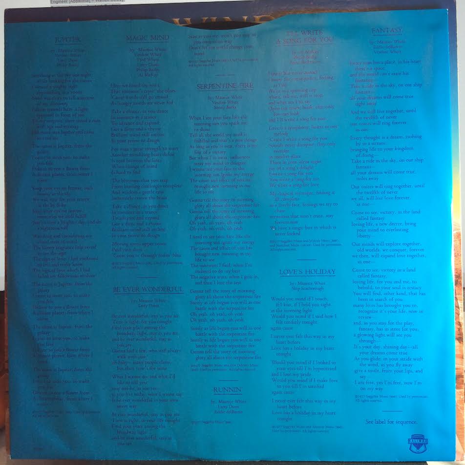 Earth, Wind & Fire - All 'N All (VINYL LP Columbia – JC 34905, Columbia – 34905) | USED Excellent (EX) Excellent (EX)-