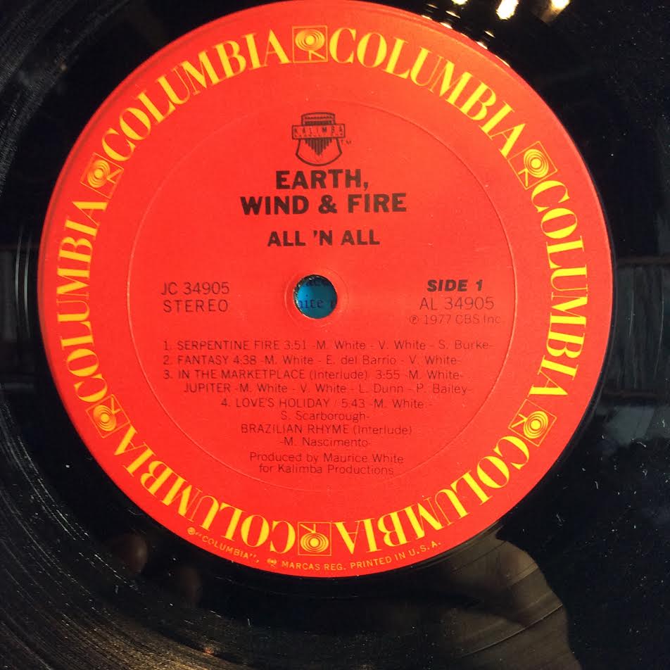 Earth, Wind & Fire - All 'N All (VINYL LP Columbia – JC 34905, Columbia – 34905) | USED Excellent (EX) Excellent (EX)-